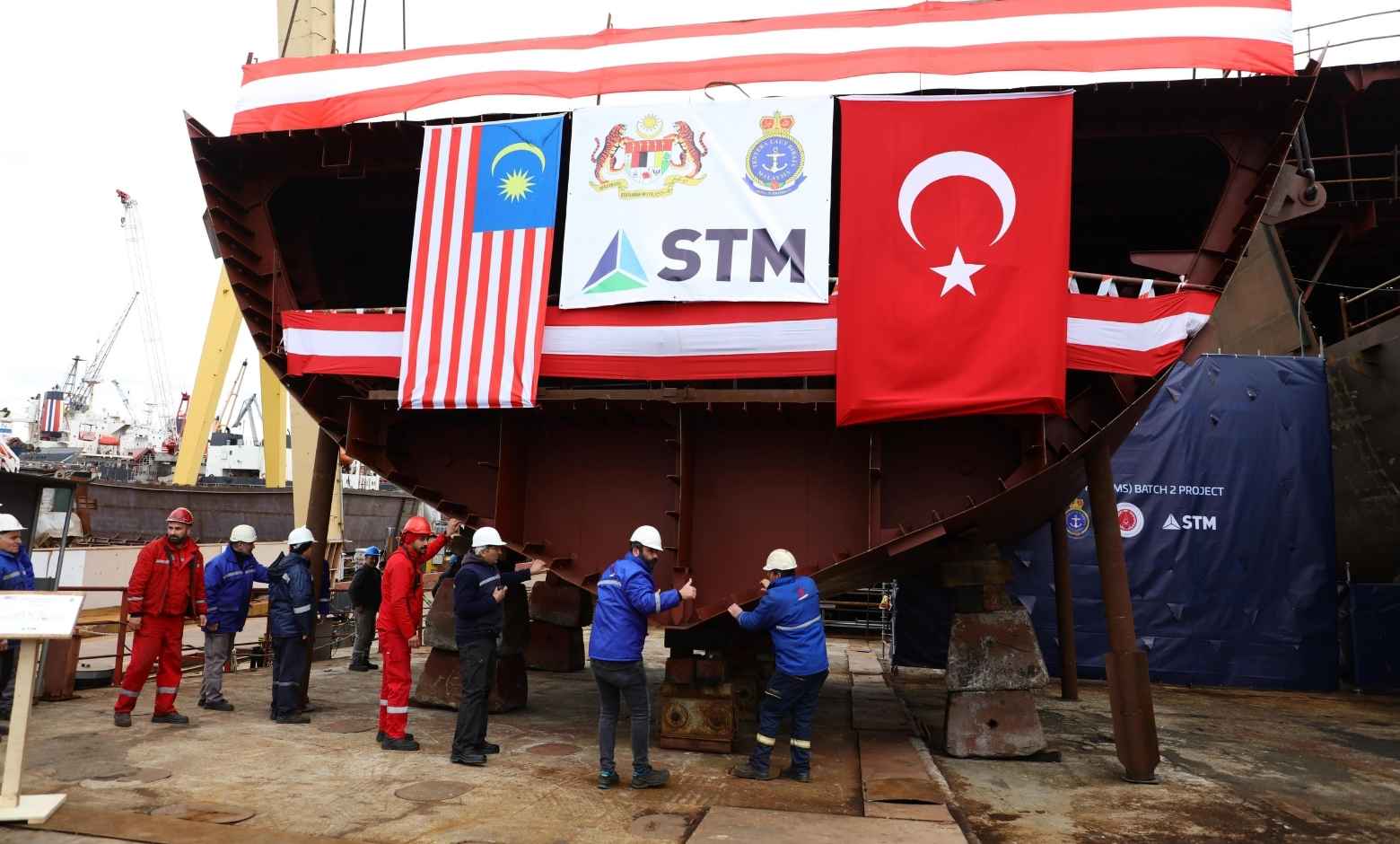 Malezya Korvet Projesi’nde kızağa koyma töreni gerçekleşti