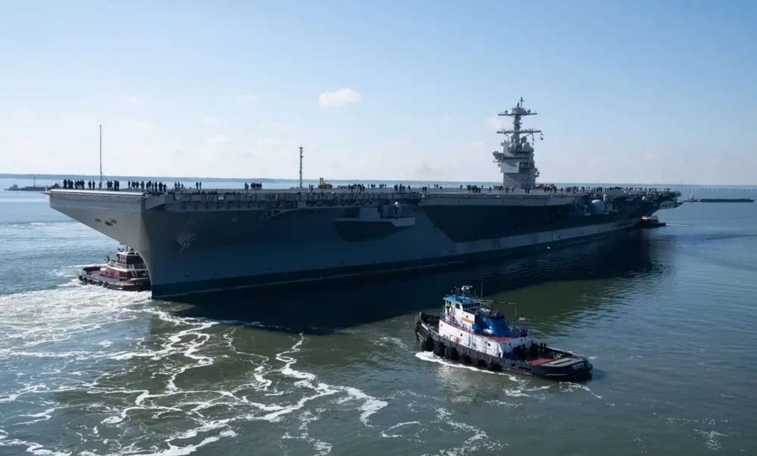 ABD’nin yeni uçak gemisi USS John F. Kennedy deniz testlerine başladı