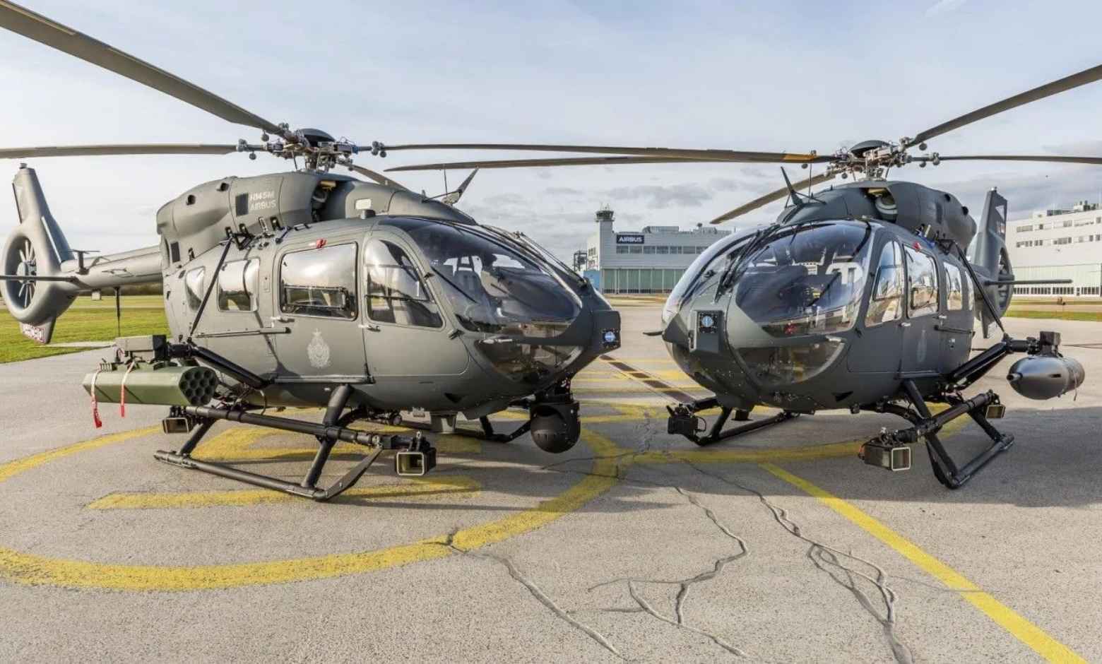 Macar ordusuna ait tek H145M helikopteri.