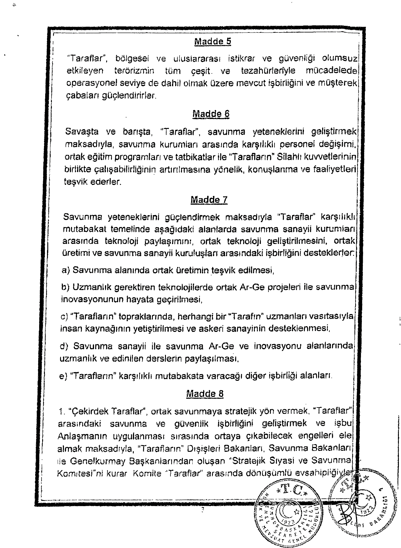 Mekke Anlaşması Metni