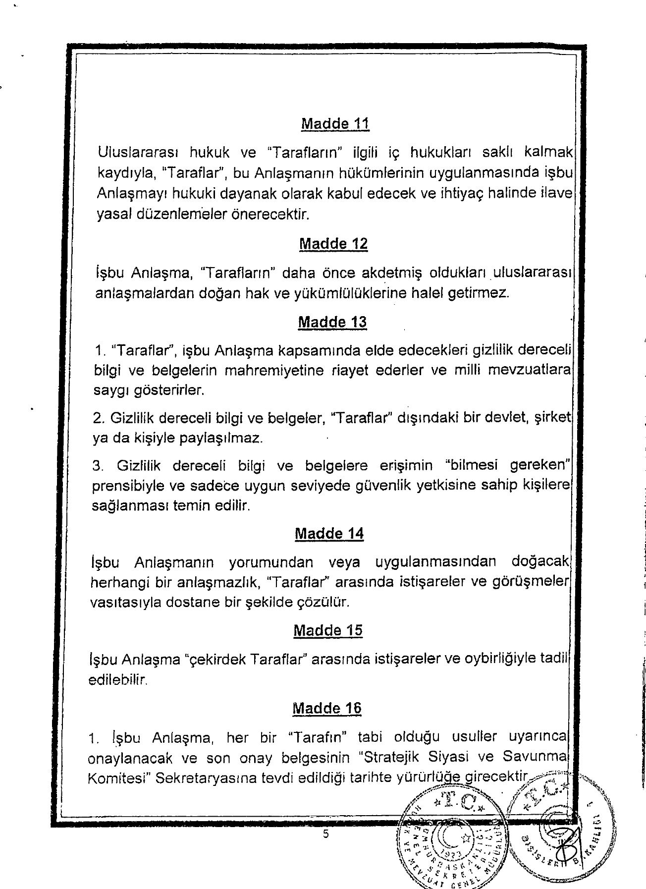 Mekke Anlaşması Metni
