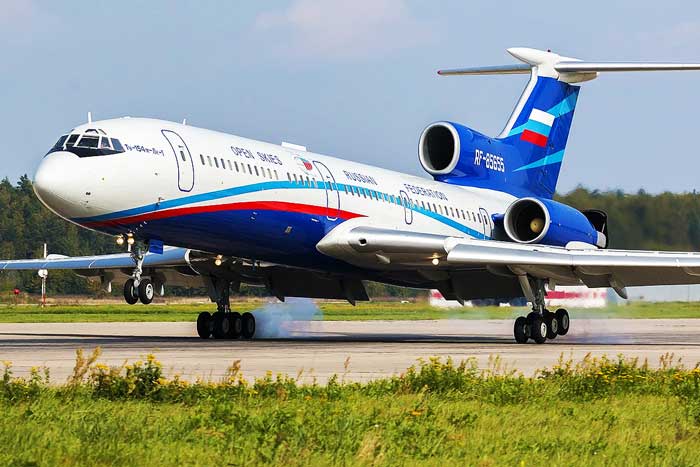 Açık Gökyüzü Antlaşması (ASA), gözlem uçuşu, Rus gözlem uçuşu, Tu-154M-LK-1 Gözlem Uçağı, Rusya gözlem uçuşu,