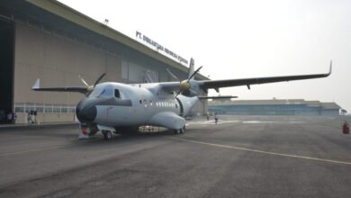 Senegal'e teslim edilen CN235-220 uçağı