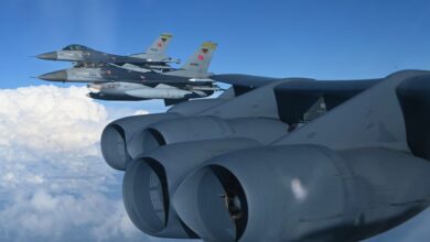 Türk F-16'ları ve ABD Hava Kuvvetlerine Bağlı B-52 Bombardıman Uçağı