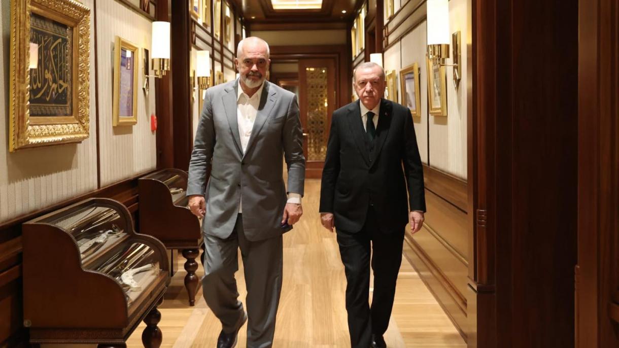 Arnavutluk Başbakanı Edi Rama ve Cumhurbaşkanı Erdoğan