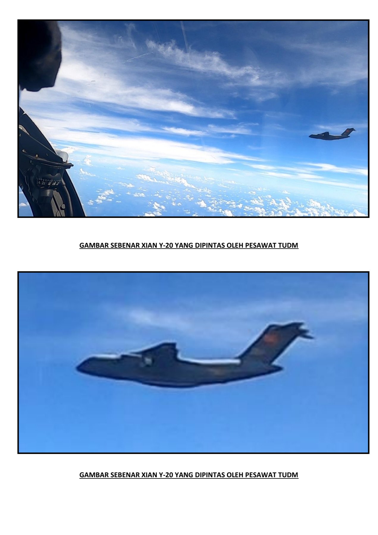 Malezya Hava Kuvvetleri/Çin Uçakları