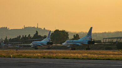 Kinzhal füzesi entegreli Tu-22M3 bombardıman uçağı/Hmeymim Hava Üssü/Suriye