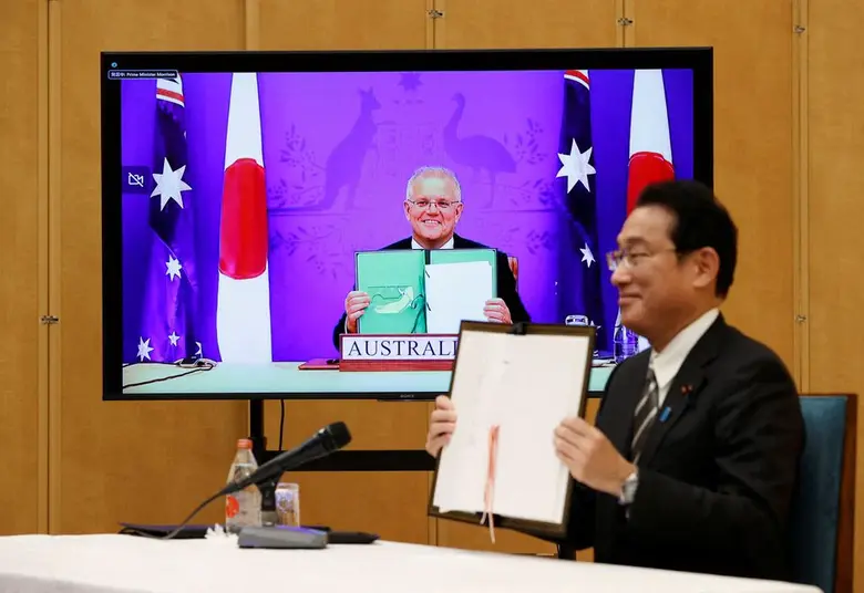 Japonya ve Avustralya arasında yıllardır hazırlıkları ve müzakereleri süren savunma paktı için imzalar atıldı.