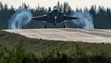 f-35 otoyol iniş, finlandiya