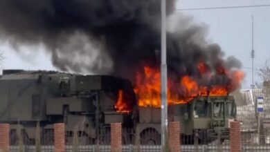 Kırım'da Rus hava savunma radarı yandı