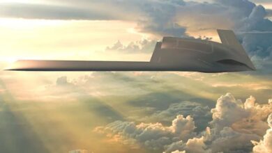 General Atomics'in daha önce yayınladığı uçan kanat tipi bir drone için kavramsal bir konseptin sunumu.