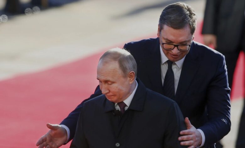 Sırbistan Cumhurbaşkanı Aleksandar Vučić ve Putin