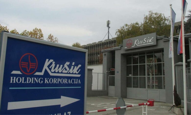 Sırbistan Valjevo şehrindeki Krusik askeri fabrikası