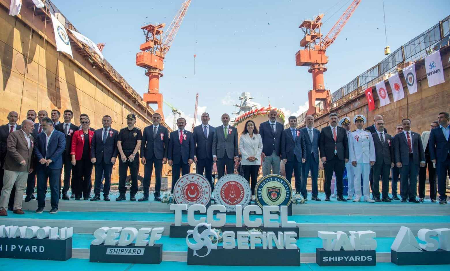 TCG İÇEL, Yalova Altınova’daki Sefine Tersanesi’nde düzenlenen törenle denize indirildi