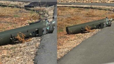 baf’ta helikopterden roket podu düştü
