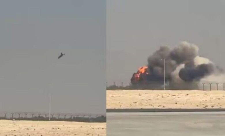 Hindistan'ın Tejas savaş uçağı Dubai hava gösterisi sırasında düştü