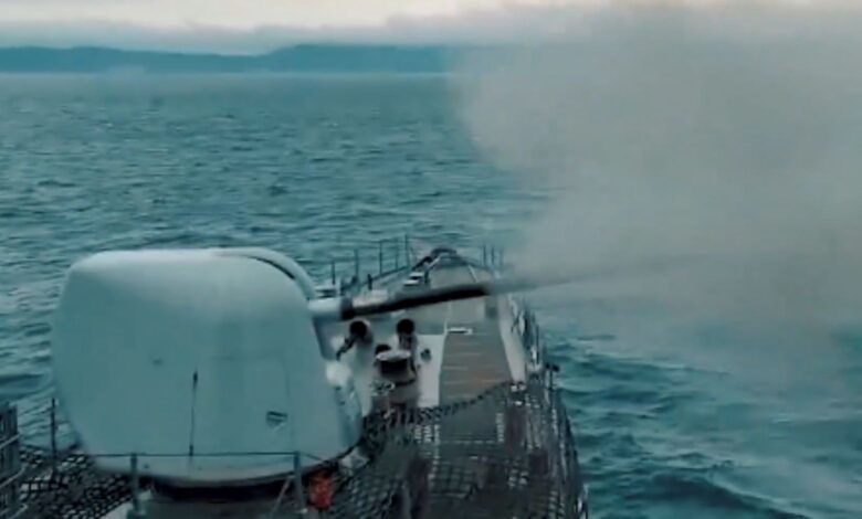 MKE 127 mm Deniz Topu TCG Fatih’ten ilk atışını yaptı