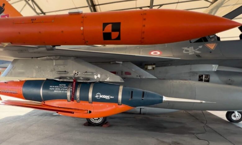 KGK-84 F-16’dan tam isabetle hedefi vurdu