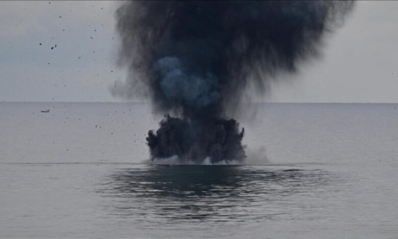 Romanya Karadeniz'de insansız deniz aracını etkisiz hale getirdi