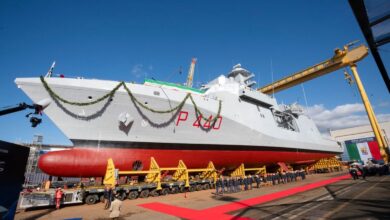 Fincantieri İtalyan Donanması için ilk açık deniz devriye gemisi Ugolino Vivaldi'yi denize indirdi