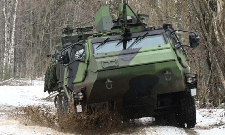 Patria 6x6 zırhlı aracı