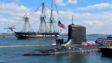 ABD Donanması, Virginia sınıfı taarruz denizaltısı USS Massachusetts’i (SSN 798), 28 Mart’ta Boston Limanı’nda düzenlenen törenle hizmete aldı.